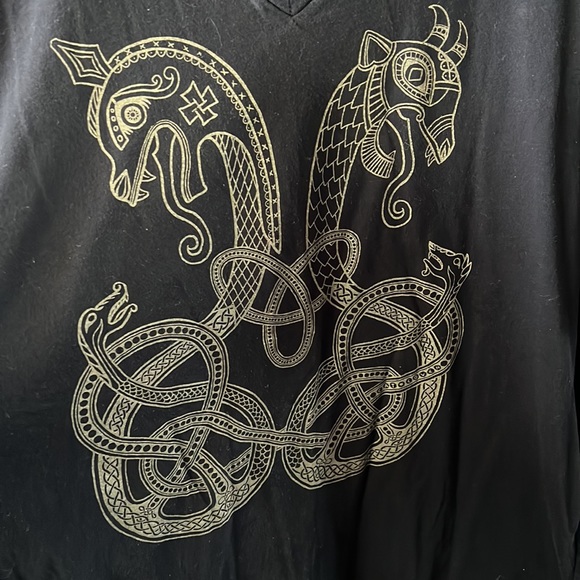 Cat Coven Viking V neck tshirt - Picture 4 of 5